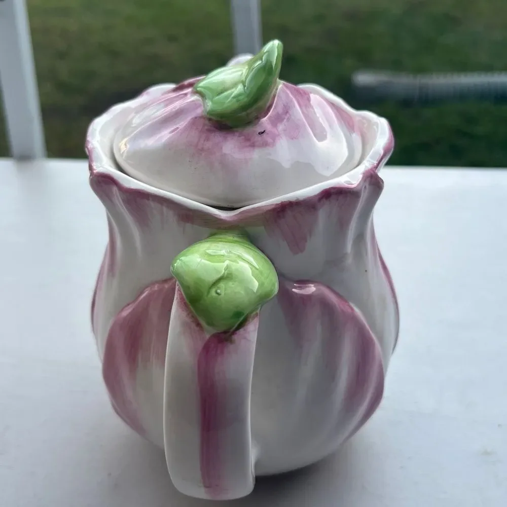 Bombay Pink and Green Floral Teapot